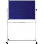 Mantar Pano Çift Taraflı Mobil Tekerlekli Çuha Kaplı