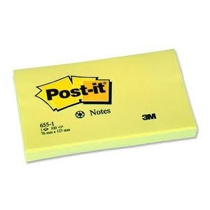 3m post-it yapışkanlı notlar 76mmx127mm